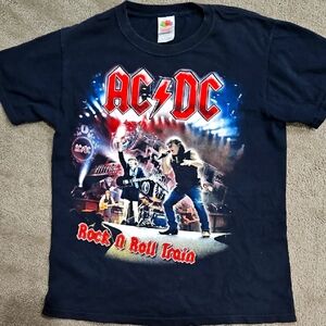 AC/DC Black and Red Graphic T-Shirt
